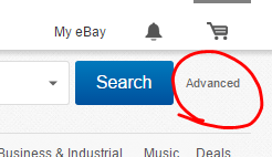 ebay advanced search