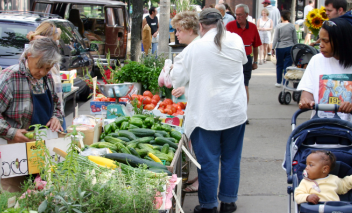 Third places are social safe spaces image: farmer's market
