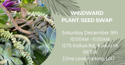 Windward Plant Swap Kailua Dec 9 2023